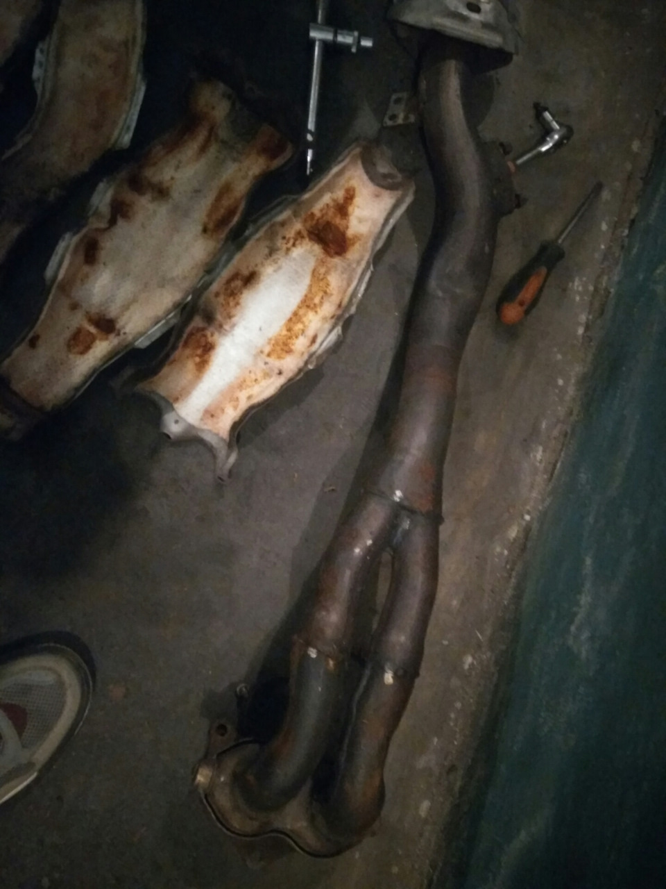 Штаны 2*1(приемная труба) — Toyota Corolla (100)
