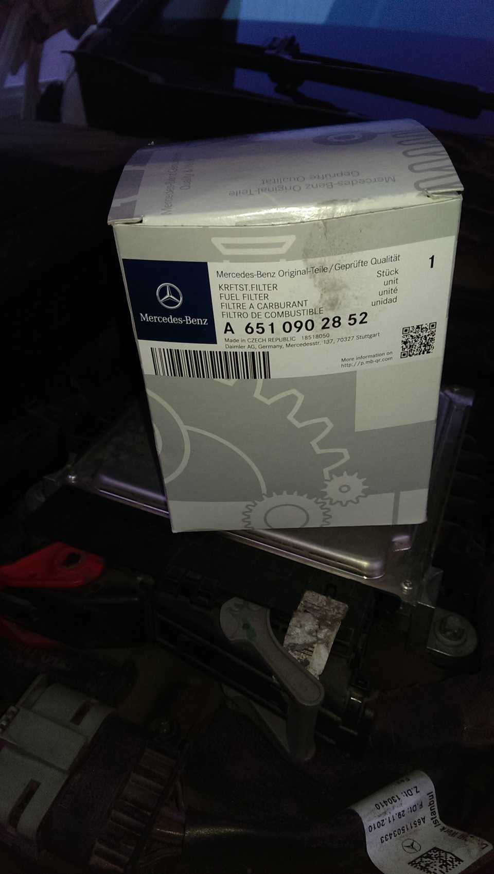 Фото в бортжурнале Mercedes-Benz GLK-Class (X204). Запчасти на фото: A6510902852