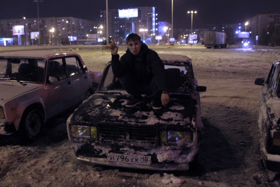 я и жига моя, на зимней резе без разварок — Lada 21074