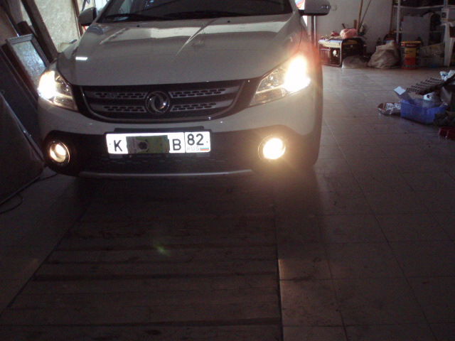 Ближний свет и ПТФ — Dongfeng H30 Cross
