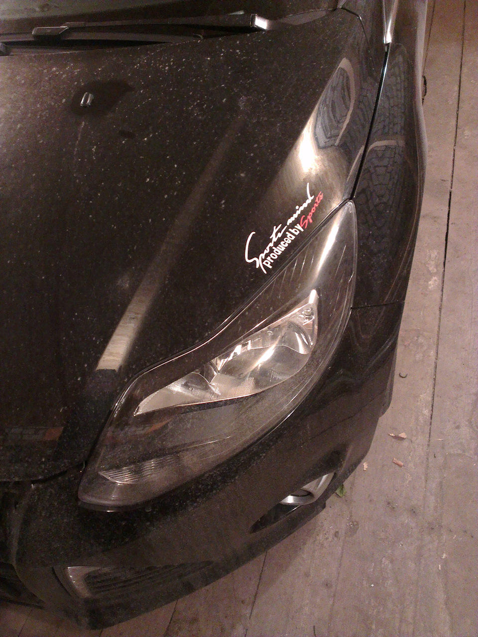 Наклейка спереди) — Ford Focus Hatchback III