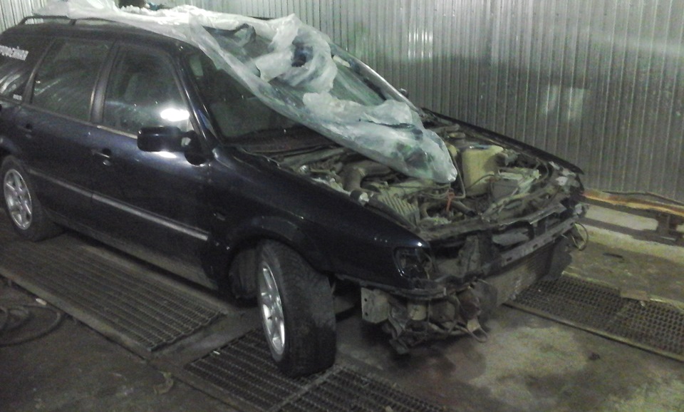 после покраски — Volkswagen Passat Variant (B4)