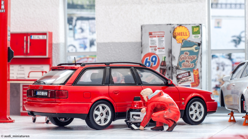 1996 Audi S6 plus C4 Avant Typ (4A) Tornadorot (Spark) 1:43 — DRIVE2