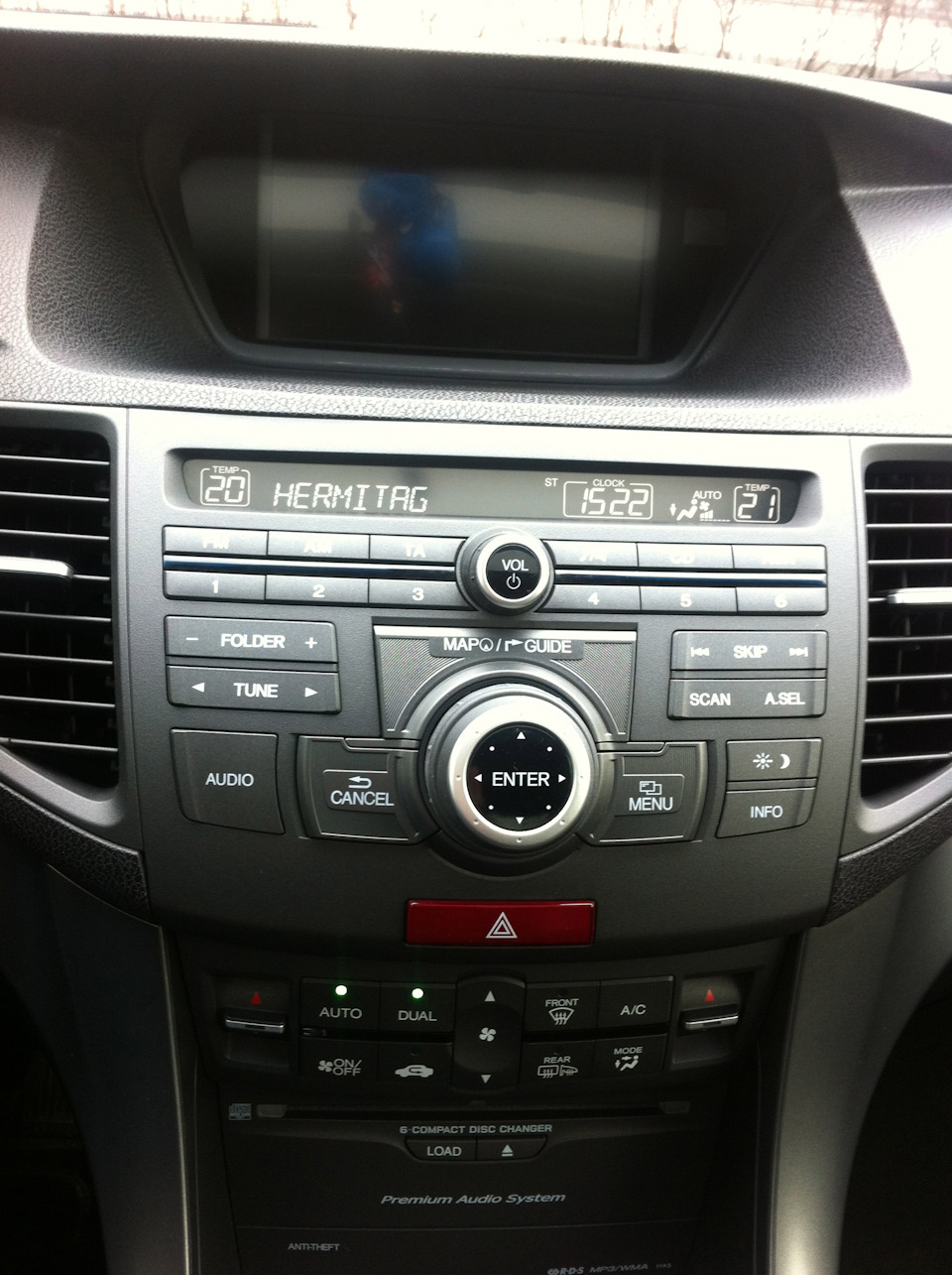 как многие знают, панель и экран отличаются от версии EXE. — Honda Accord (8G)