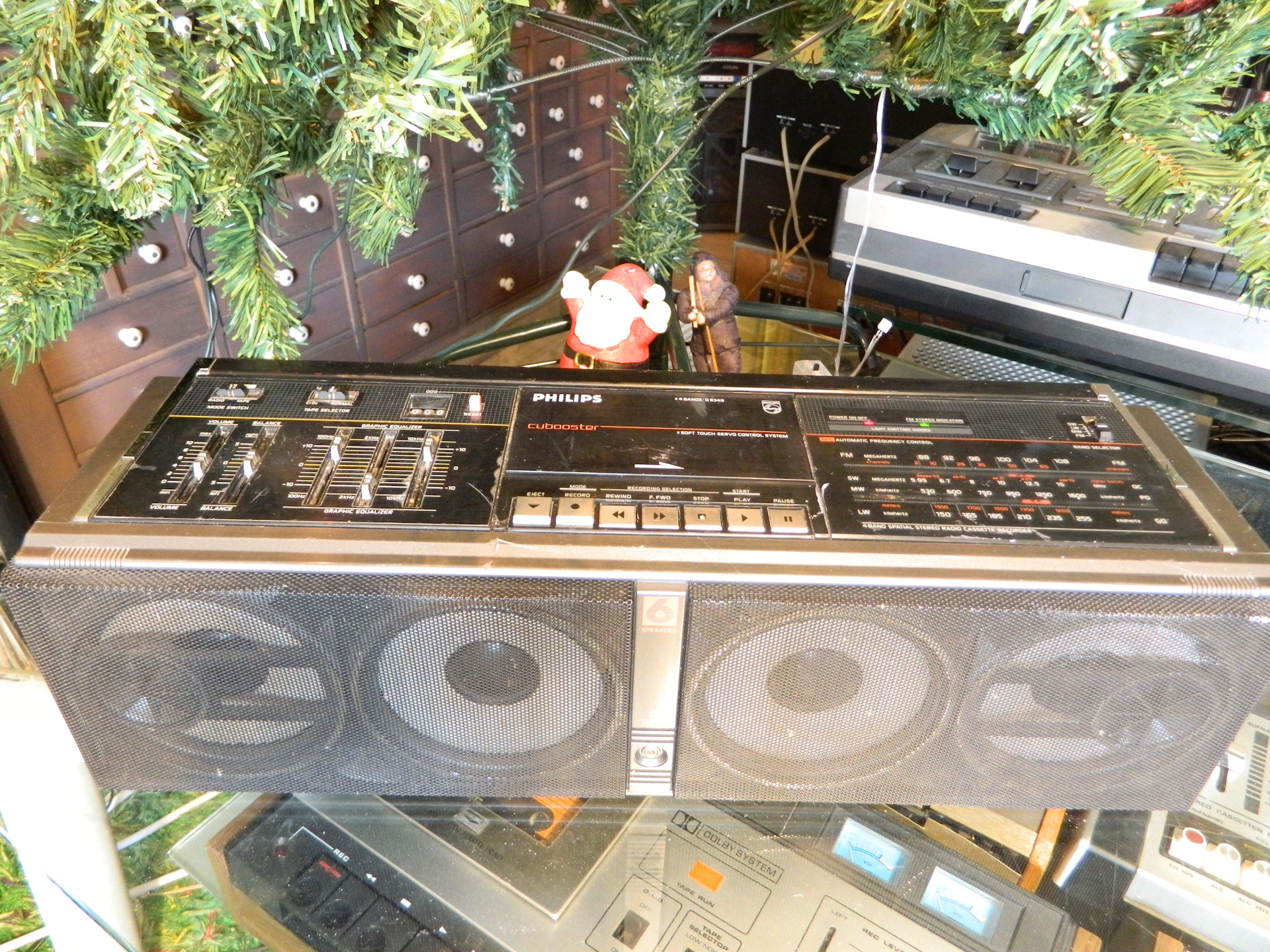 1985 Philips D8349 (Magnavox D8347) Cubooster Stereo Cassette