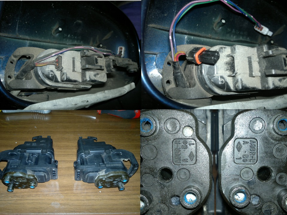 отключил проводку и снял электроприводы складывания — Nissan Almera II (N16)