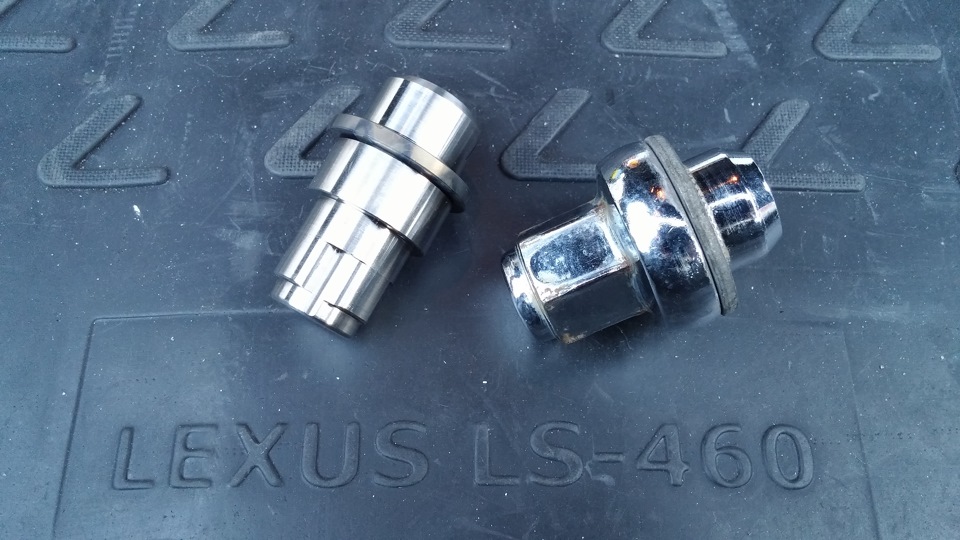 Сравнение секретки Lexus LS460 с оригинальной гайкой. — Lexus LS (USF40/41)