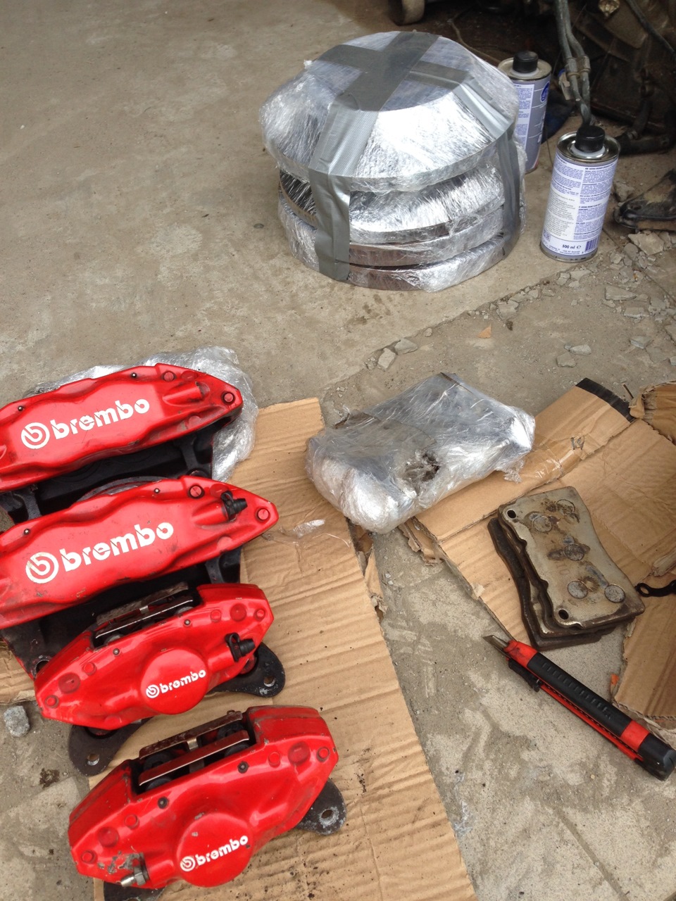Brembo 4pot+2pot — Subaru Legacy (BL/BP)
