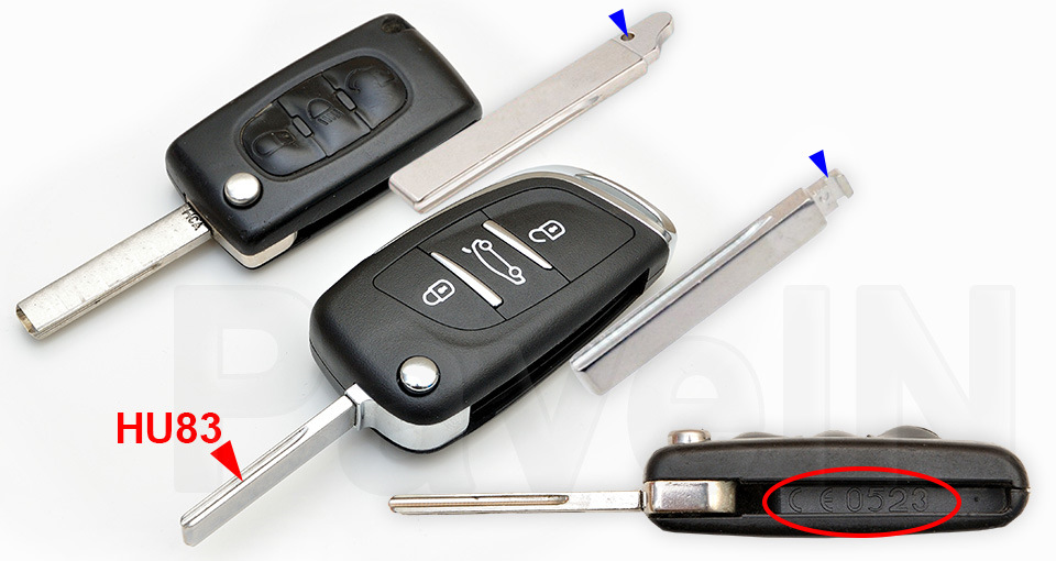 штатный ключ и новый ключ — Citroen C5 (2G)