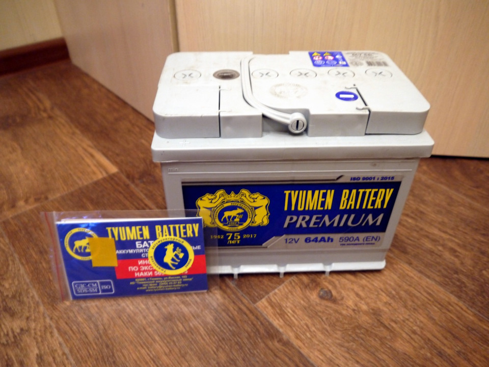 Tyumen Battery Premium 6СТ-64 — Lada Granta