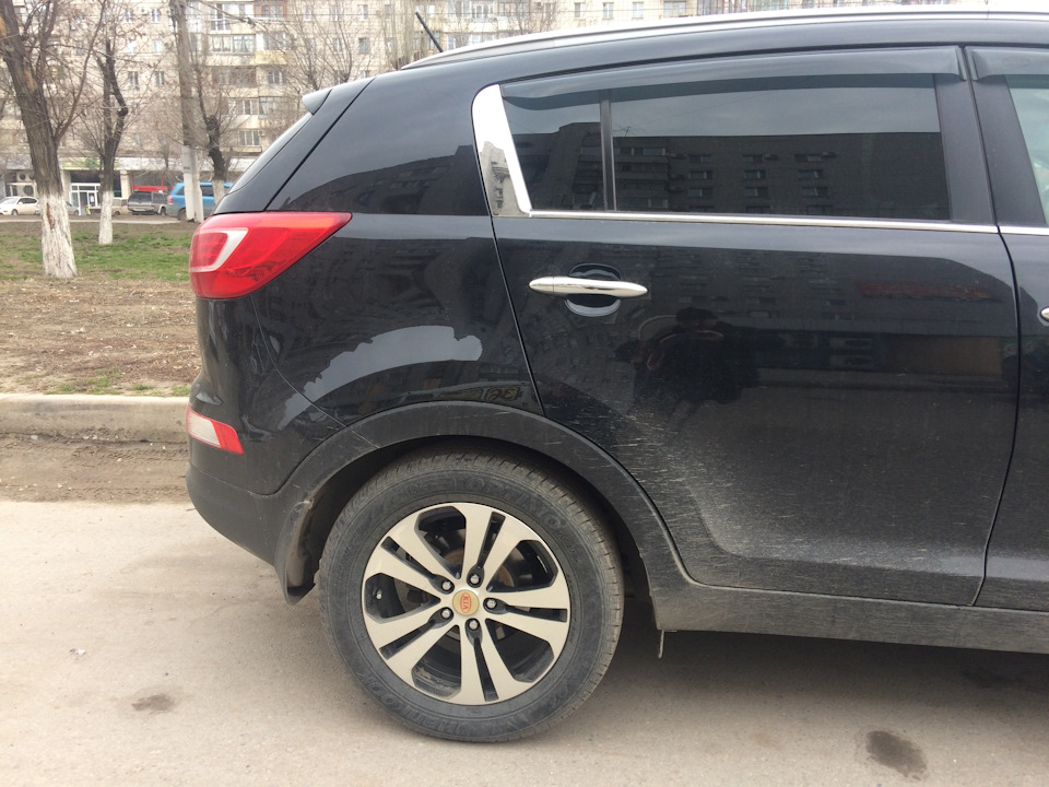 Пружинки подустали. Проседали по 1 см. в год. — KIA Sportage (3G)