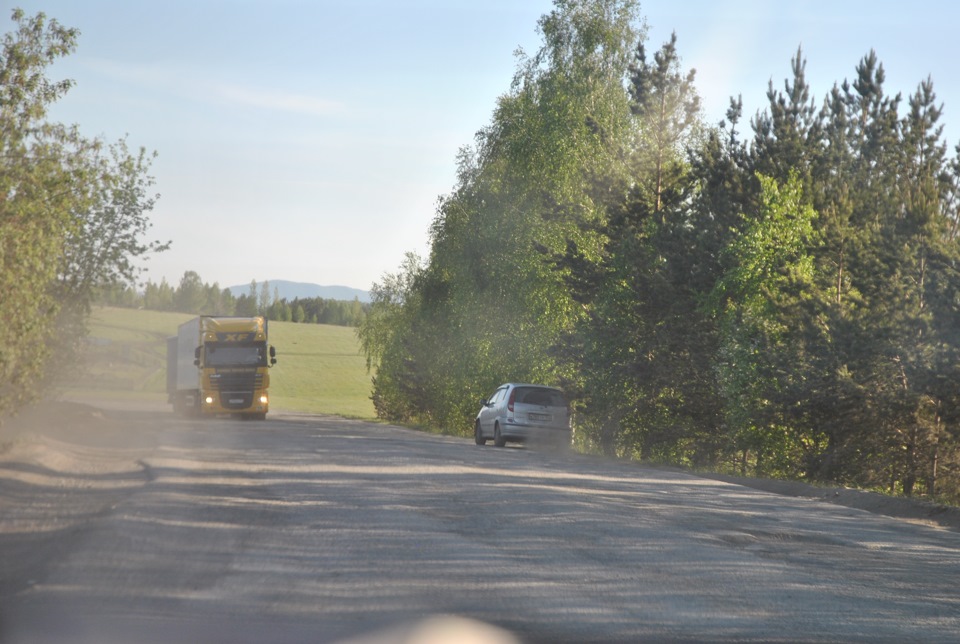 кое где дорога была пичальна ((( — Lada 21099