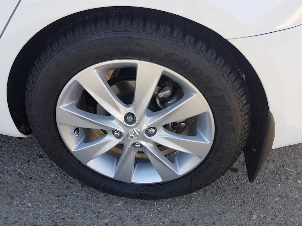 Диски от Солярис. И резина 205\55\16 — KIA Rio (3G)