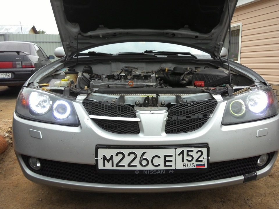 Вот, что стало в глазками за 3 месяца… — Nissan Almera II (N16)