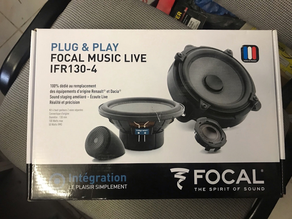 13. Focal Music Live IFR130-4 — Renault Clio Sport IV бензин, 1,6
