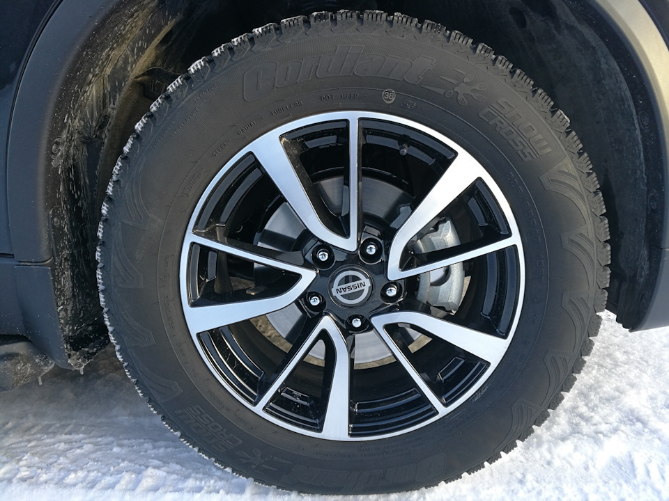 Вариант №1 Колесные диски КИК (K&K) КС699 (17_Qashqai J11) 7xR17 5x114.3 ET40 DIA66.1 — Nissan X-Trail III (t32)