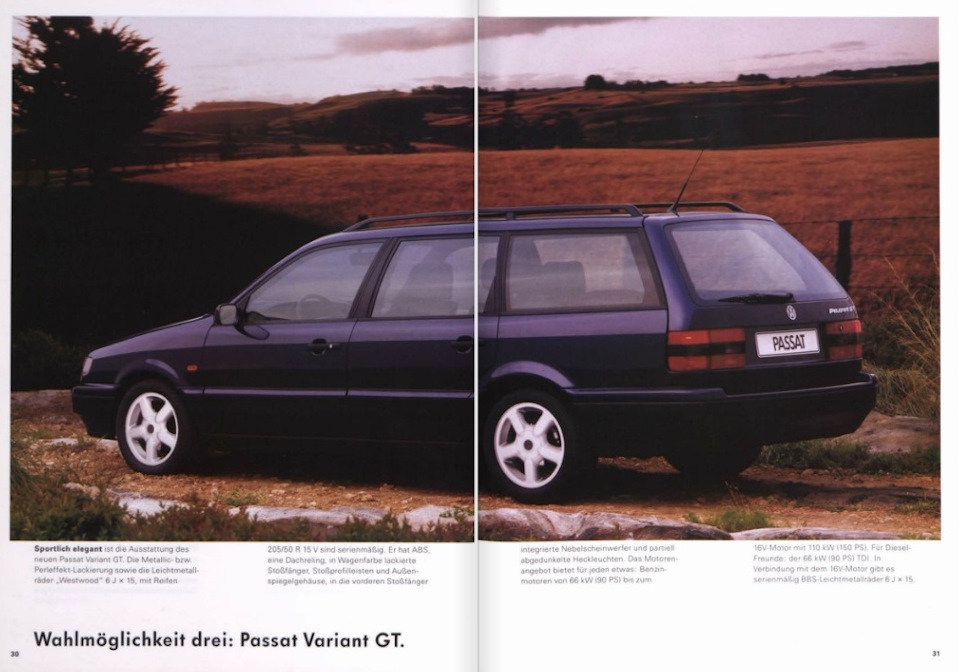 Photo from the logbook Volkswagen Passat Variant (B4)