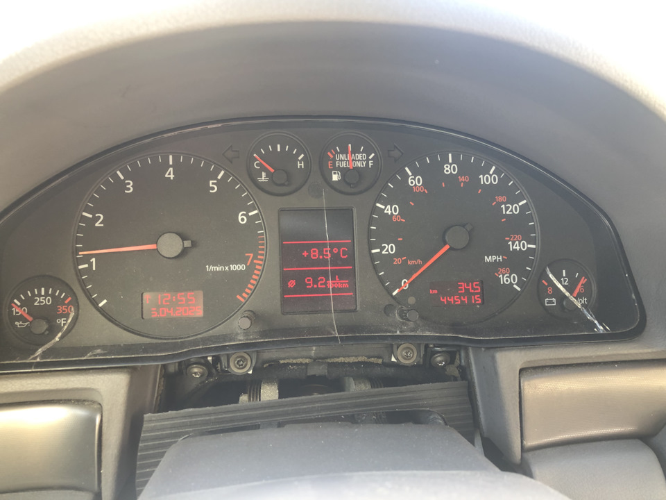 Европейская приборка vdo 920 + AFIS — Audi A4 (B5) бензин, 1,8 л