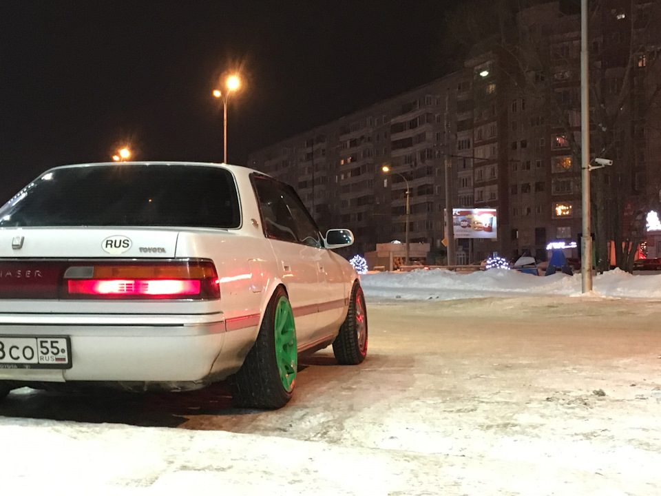 Все работает, сход-развал отрегулировался четко! — Toyota Chaser (80)