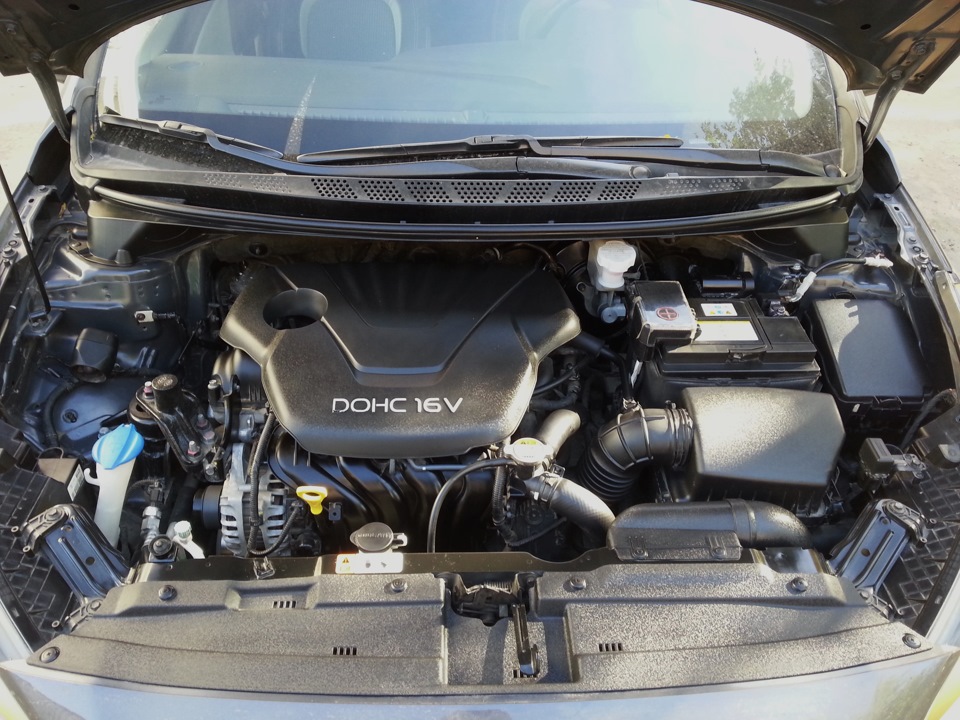 Плановая уборка под капотом. Без использования мойки — KIA Ceed (2G)
