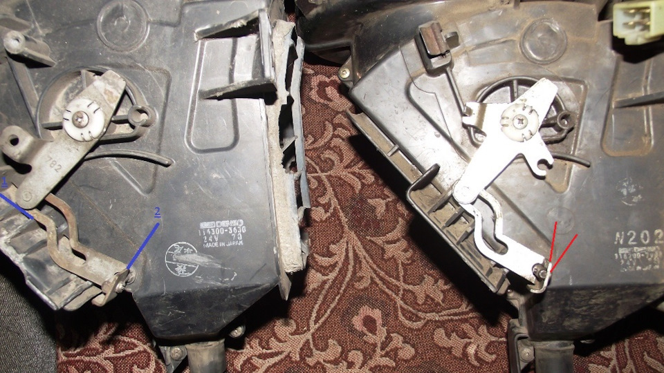 Устранение косяка корпуса печки. — Mazda Titan дизель, 4,2 л, 1996