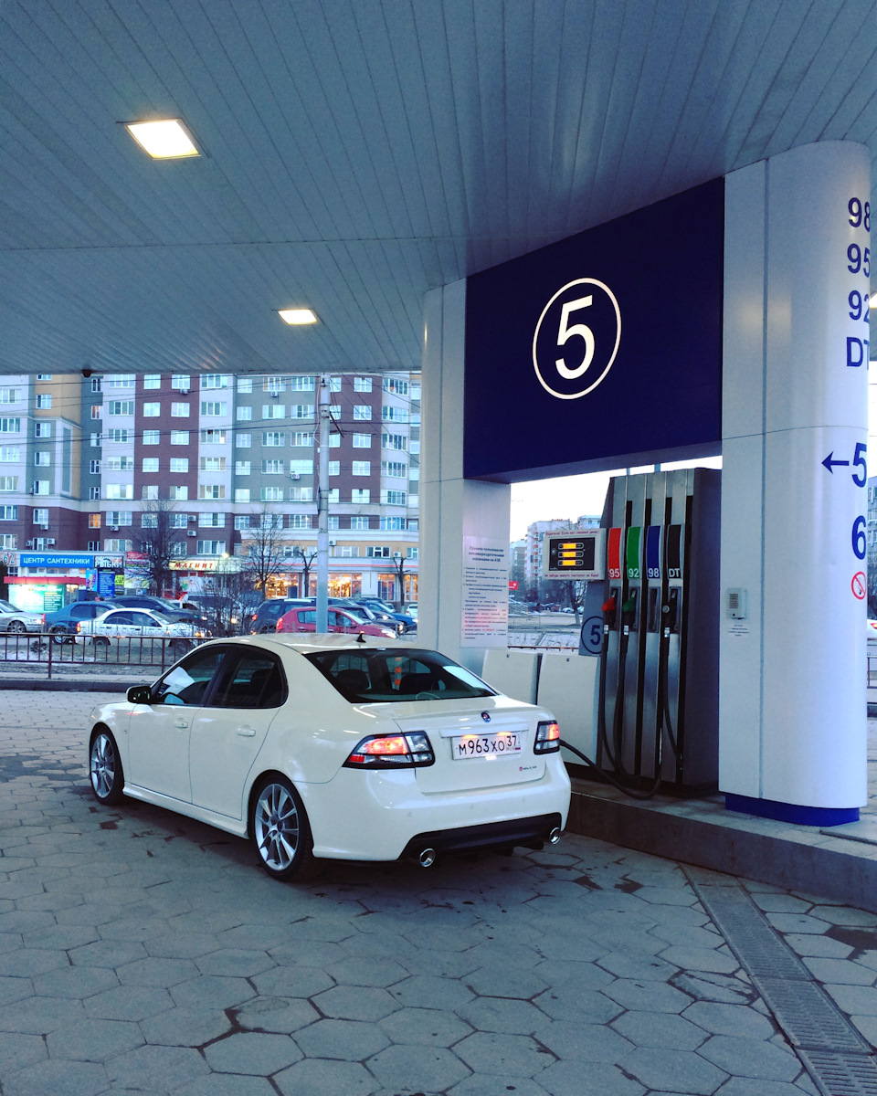 Вечером сухо. — Saab 9-3 (2G)