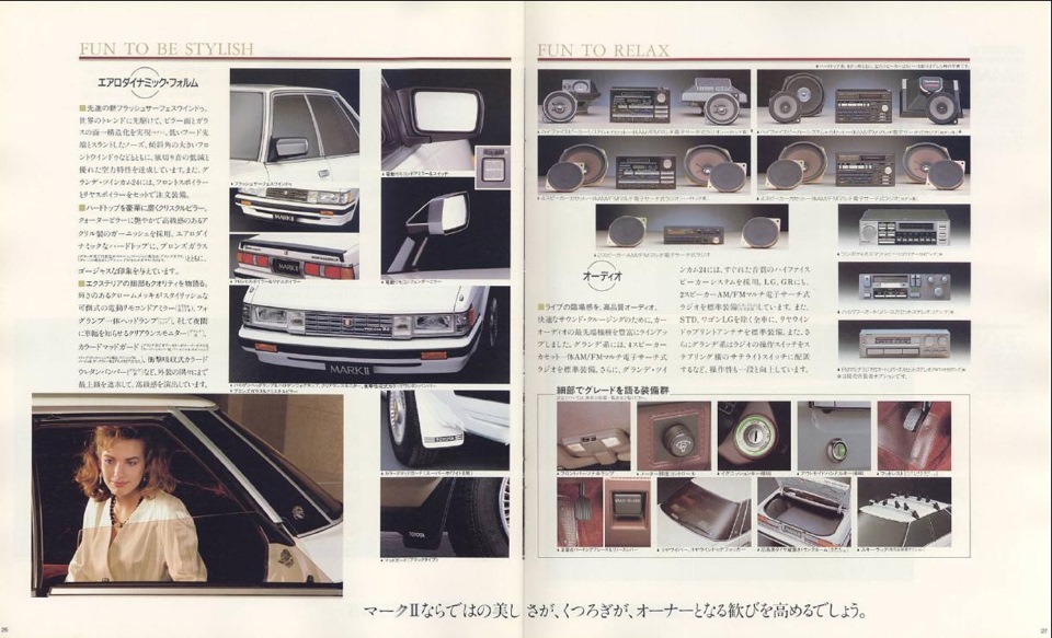 Японский каталог на toyota Mark II 70(71)-го кузова 1984-1986 г.в