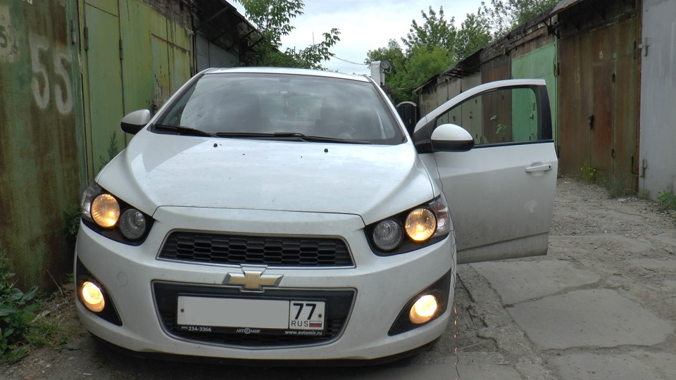 Вот так это выглядит в установленном состоянии — Chevrolet Aveo Sedan (2G)