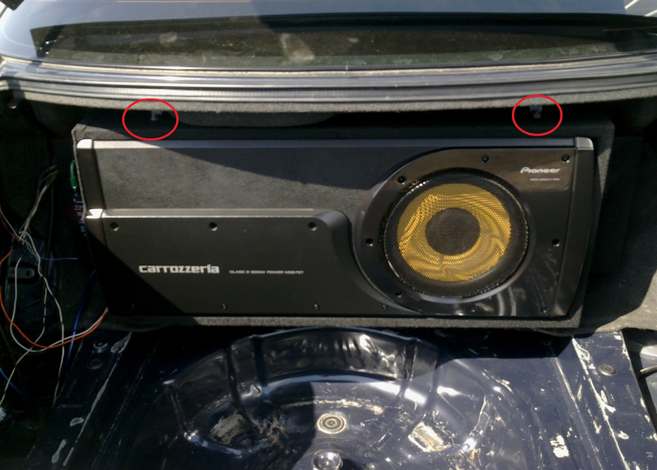 Установка сабвуфера PIONEER TS-WX99A (часть 2) Завершение