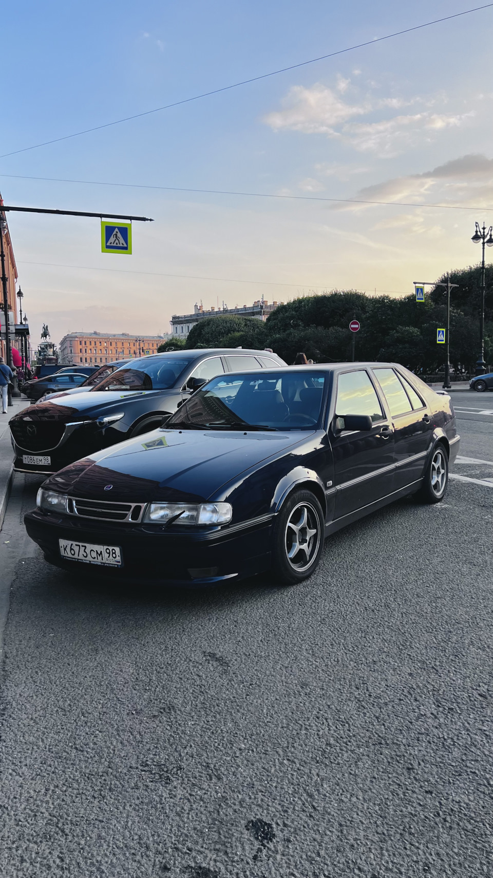 Очень приятный экземпляр 9000 встретил в центре СПБ. — Saab 9-3 (2G)