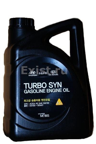 Hyundai / KIA Turbo SYN Gasoline Engine oil 5W30 (05100-00441) — KIA Rio (3G). Запчасти на фото: 0510000441
