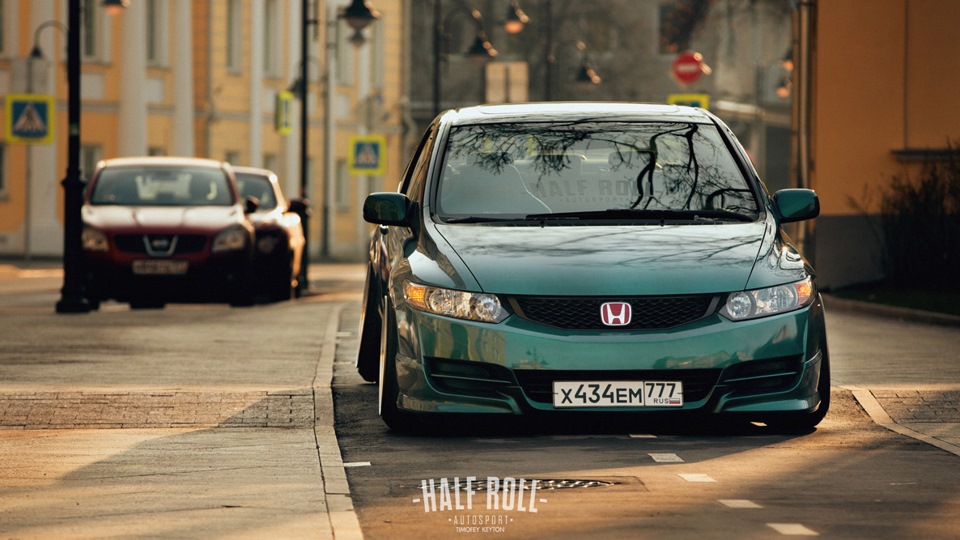 Honda Civic Coupe Amanda #halfroll
