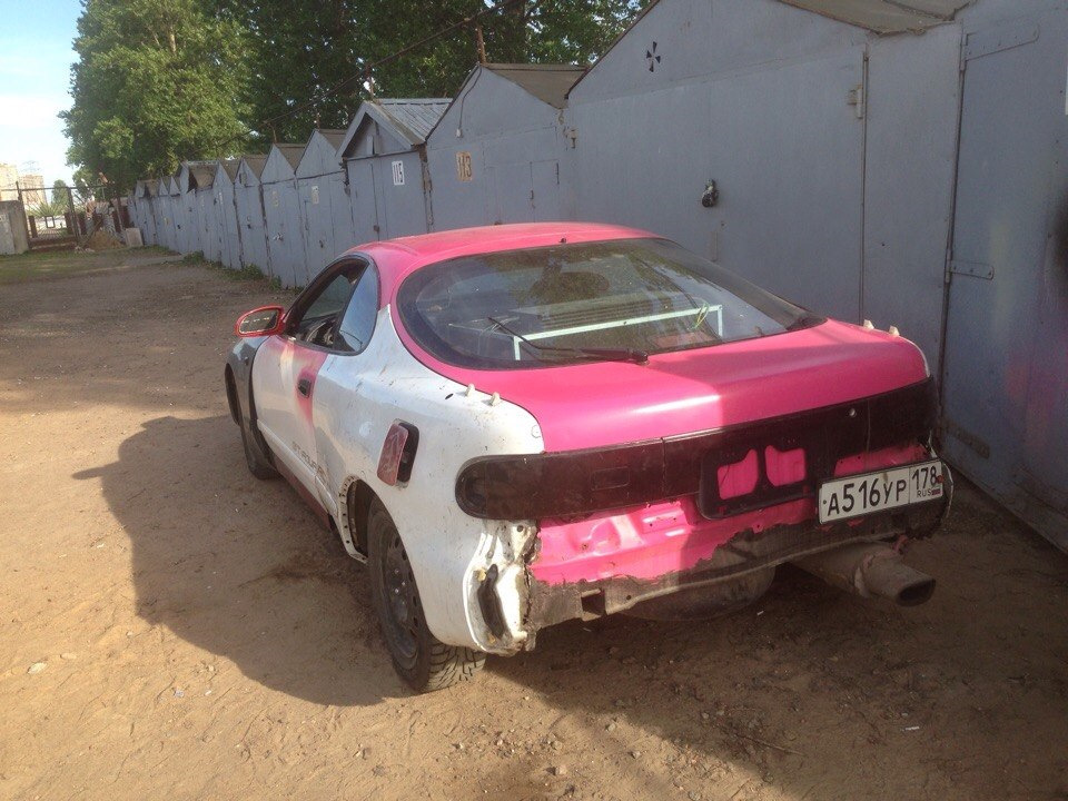 поставив на машину видна разница с стоковыми крыльями — Toyota Celica (180)