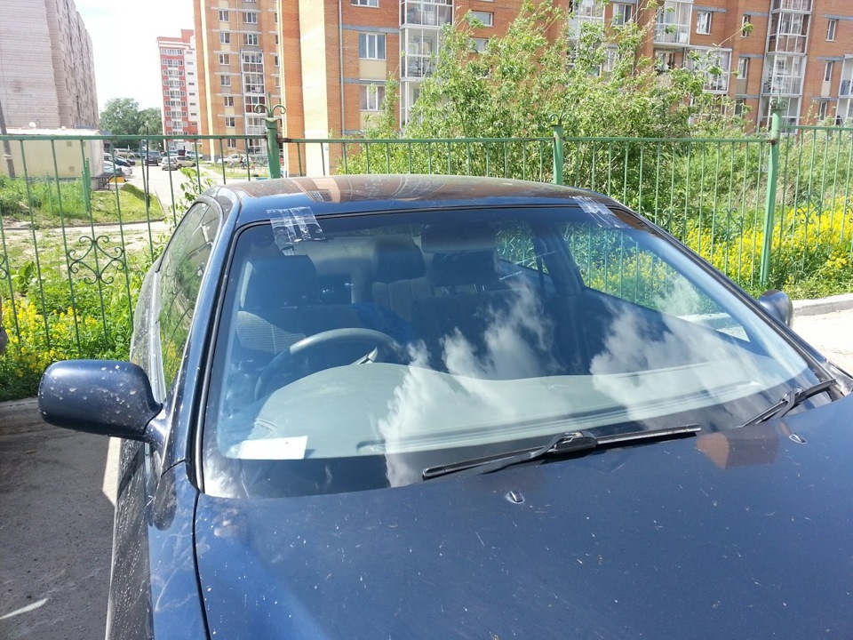 Сутки стояла на приколе, чтобы засох герметик. — Toyota Chaser (100)