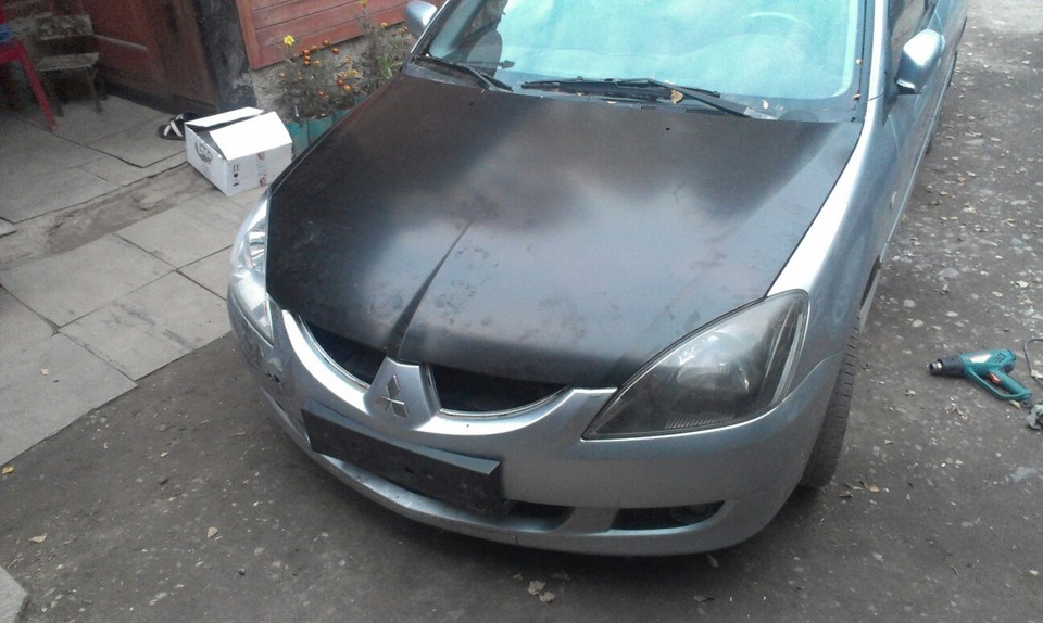 этап 1, вытягивание морды на место — Mitsubishi Lancer IX