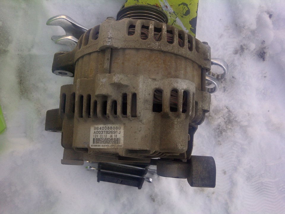mitsubishi 120А — Citroen C4 (1G). Found on photo: 9640088080, A003TB2691J