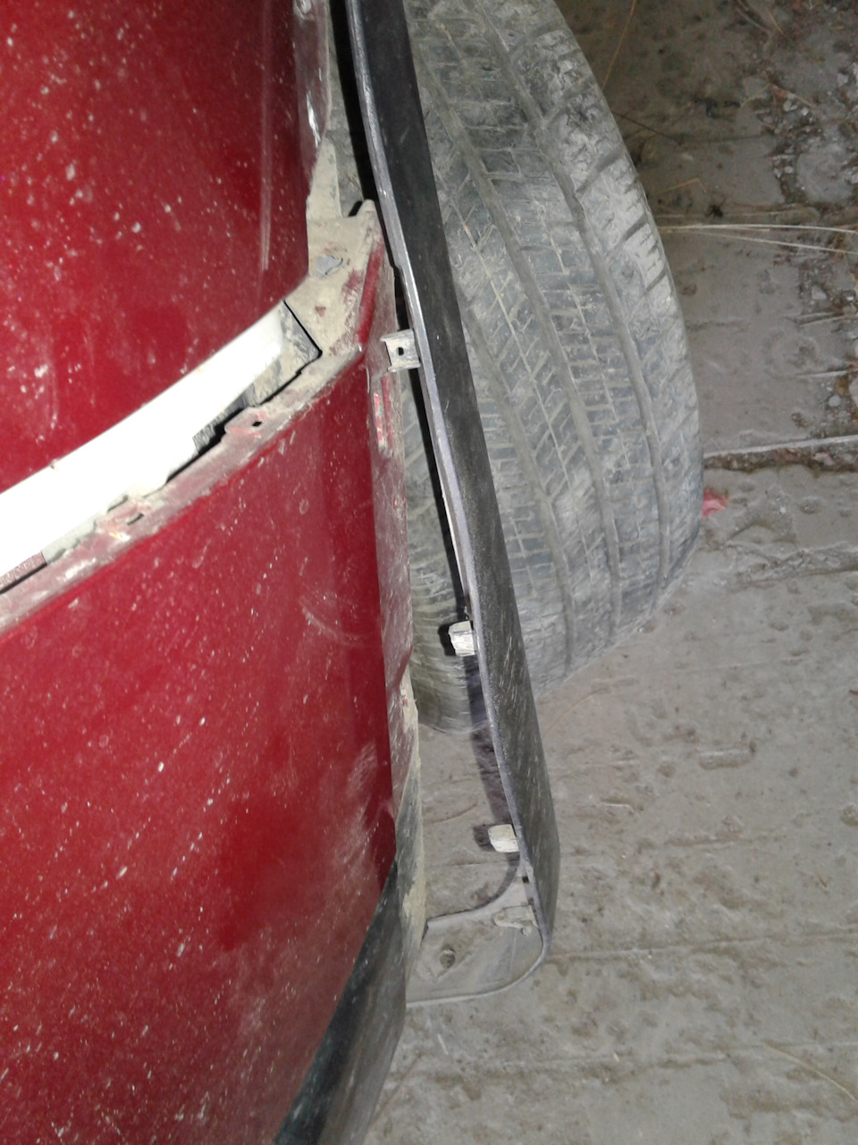 Отстегнул расширитель арки — Nissan Qashqai (1G)