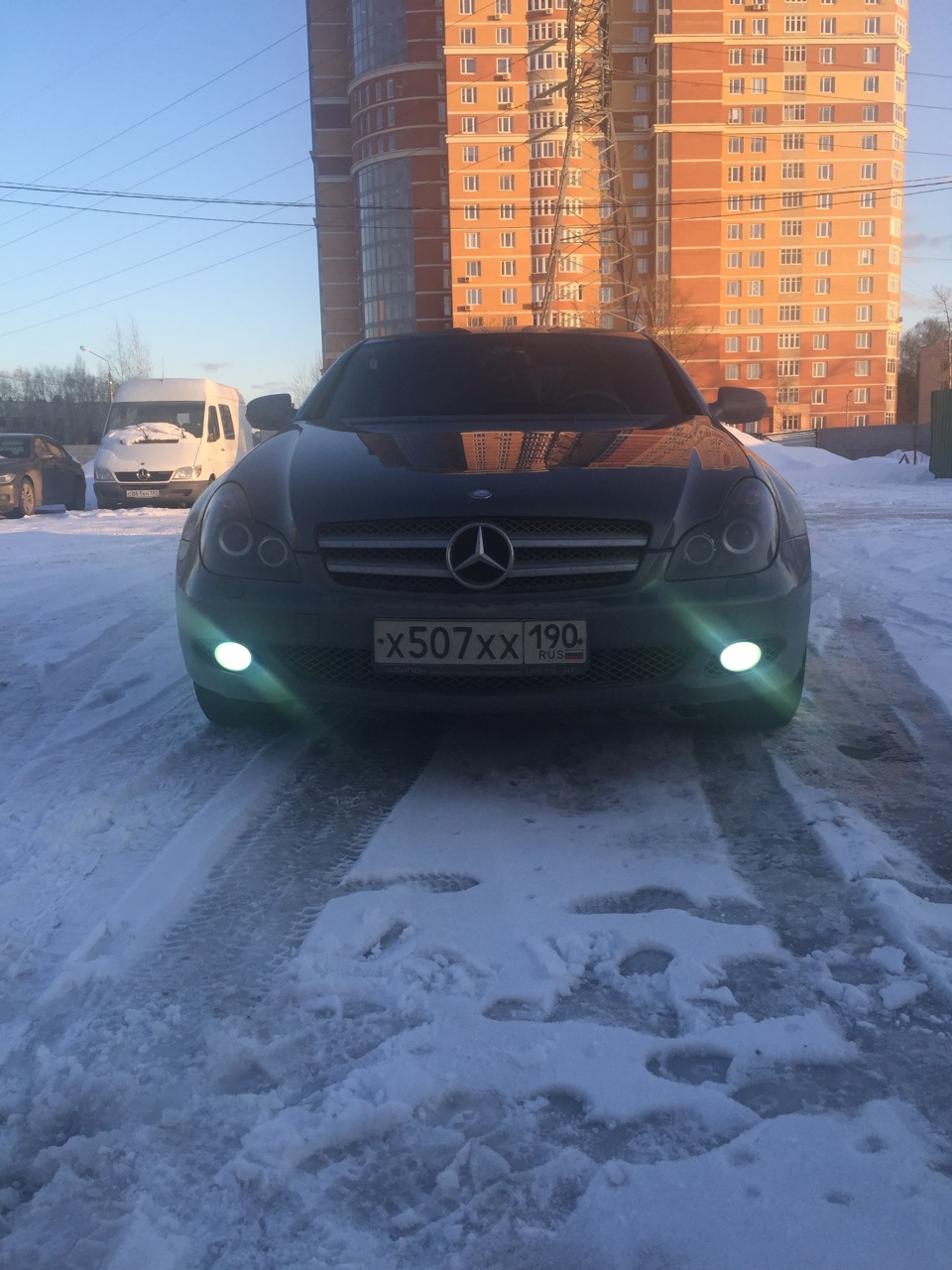 Но с ксеноном в ПТФ возникли проблемы — Mercedes-Benz CLS (W219)