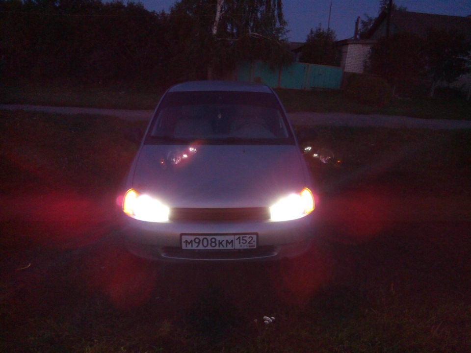 Ближний свет)) — Lada Калина седан