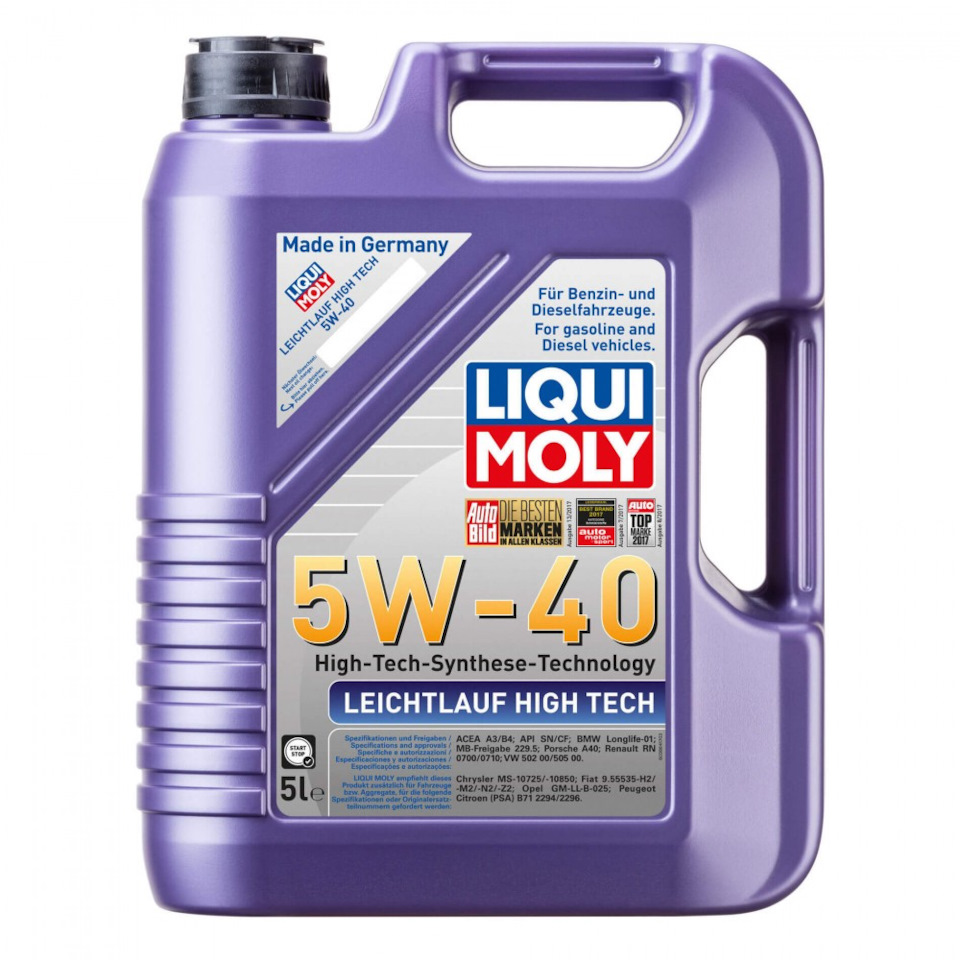 Liqui Moly 5w40 — Audi A4 (B9)
