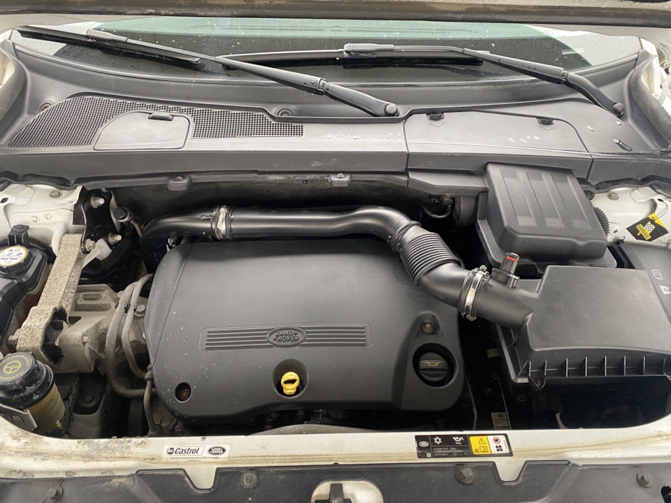 За одно с мытьем радиаторов бонусом помыли и подкапотку — Land Rover Freelander 2 (L359)