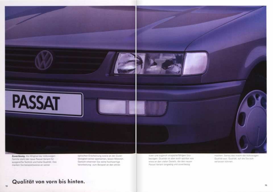 Photo from the logbook Volkswagen Passat Variant (B4)