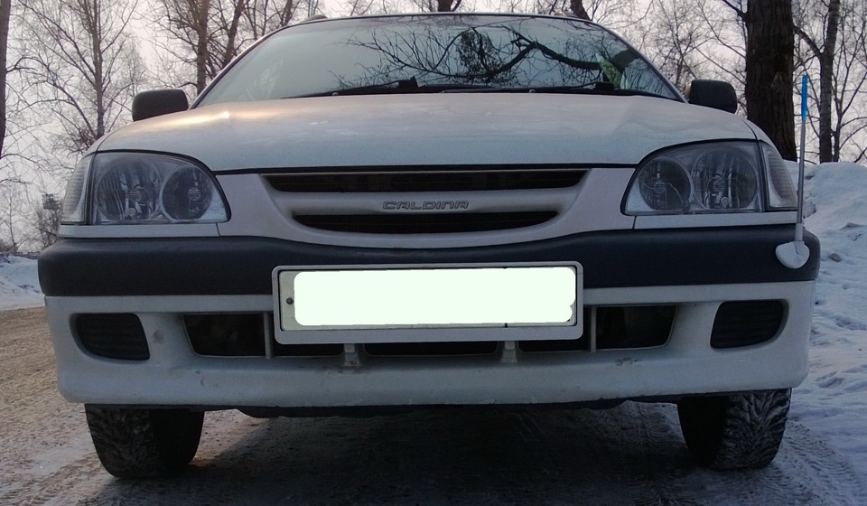 Вид личика, до моего вмешательства — Toyota Caldina (210)