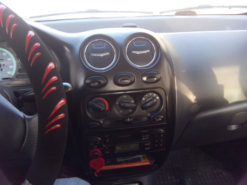 Положение ручек при первой после установки поездке. — Daewoo Matiz (M100/M150)