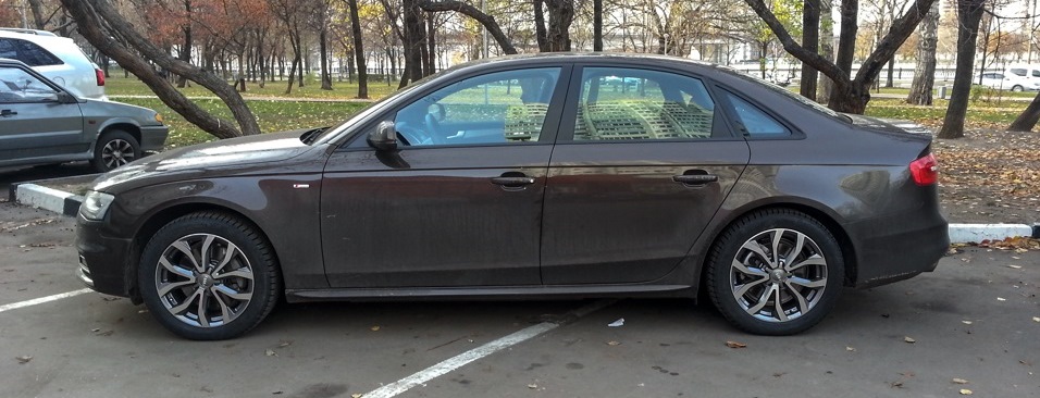 Вот так, у наших коллег на drive2.ru, они выглядят на B8. — Audi A4 (B8)