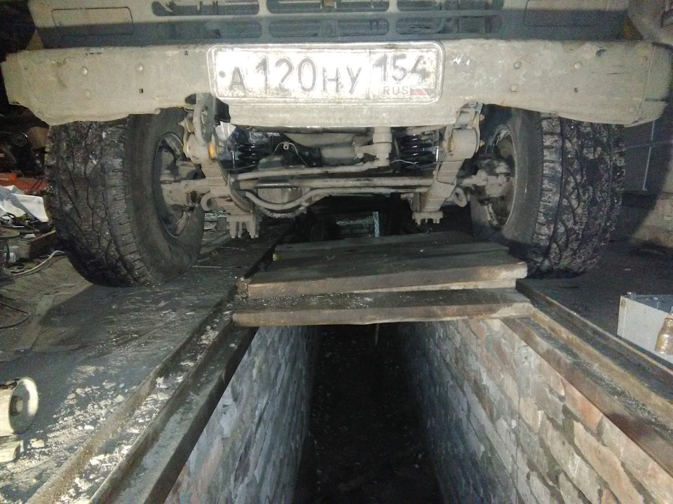 Вот результат, рулевая тяга под приемлемым углом — Nissan Patrol (W160)