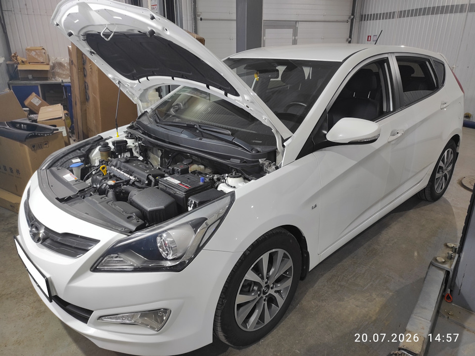 Photo from the logbook Hyundai Solaris (1G)