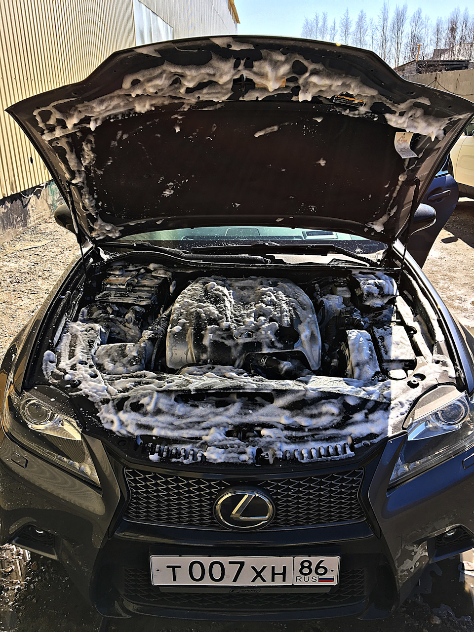 В процессе мойки. — Lexus GS (L10)