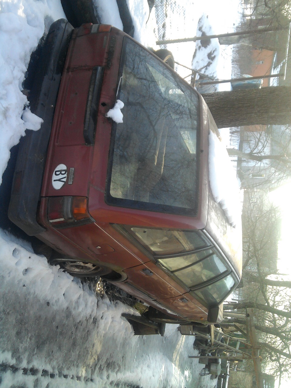Ужас, вид сзади. — Nissan Sunny (B11)