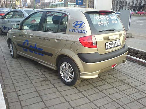 и вот так — Hyundai Getz